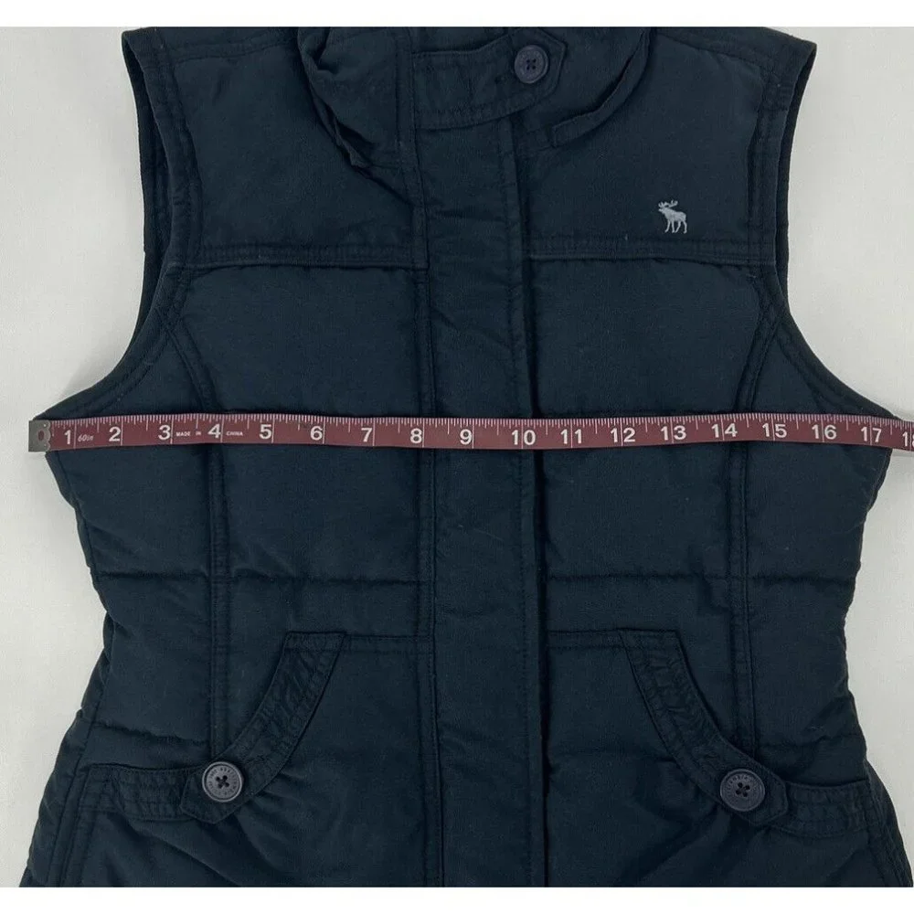 Girl's‎ Youth abercrombie Adirondack Heritage Puffer Vest Blue XL